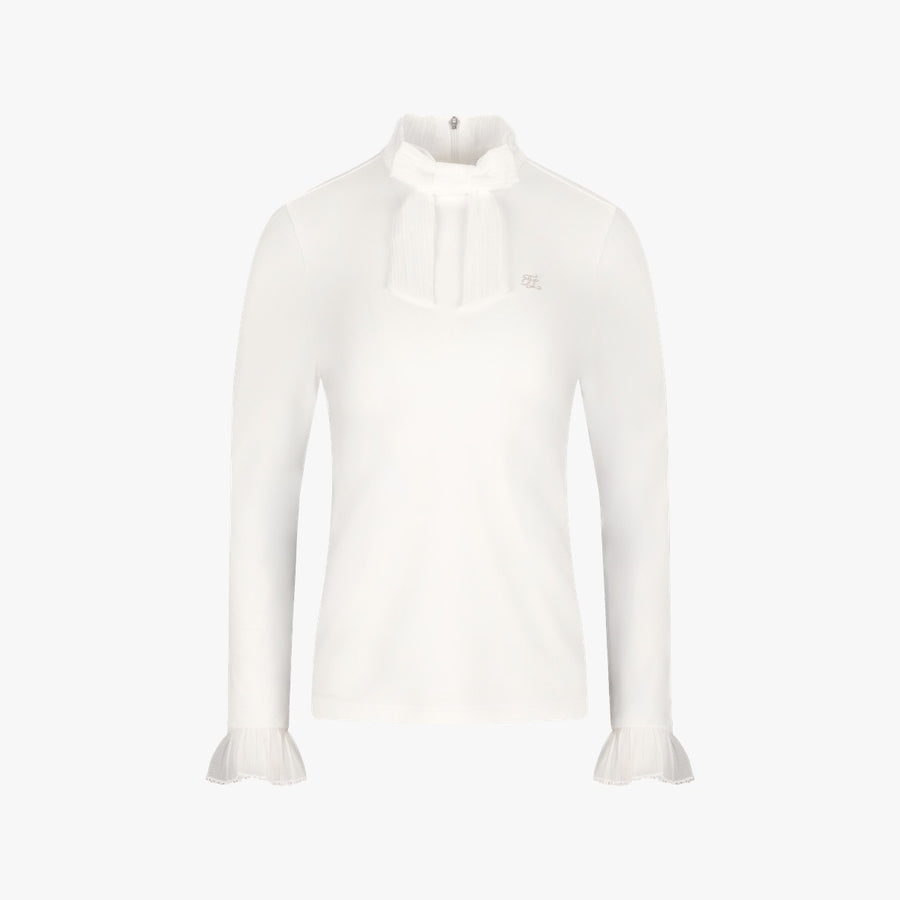 SHEER RIBBON T-SHIRT