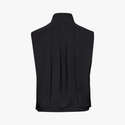 PIN-TUCK CROPPED VEST