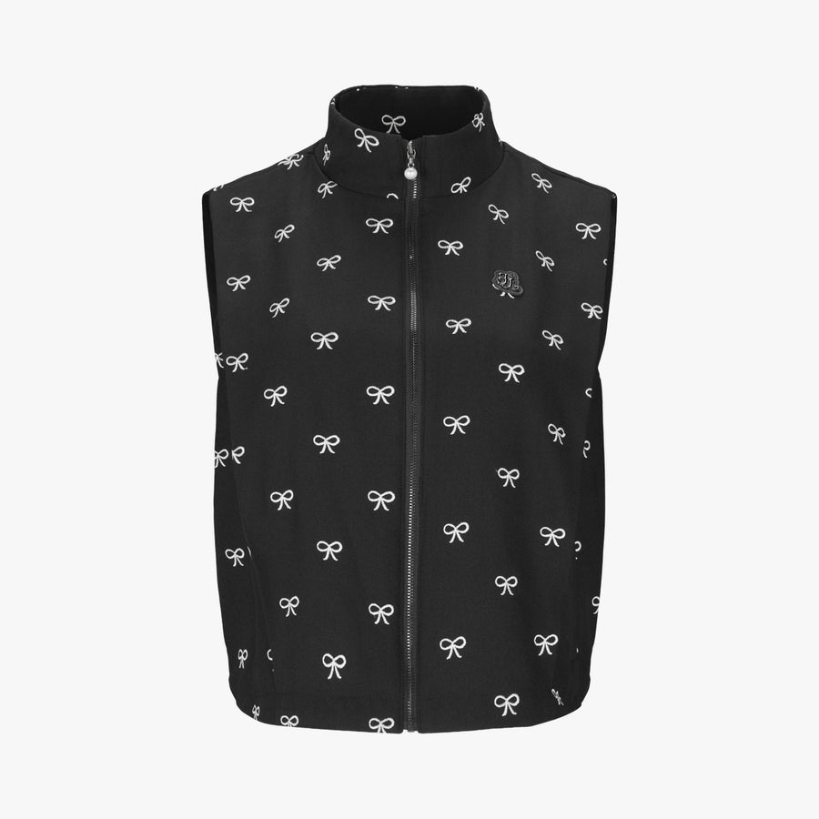 PIN-TUCK CROPPED VEST