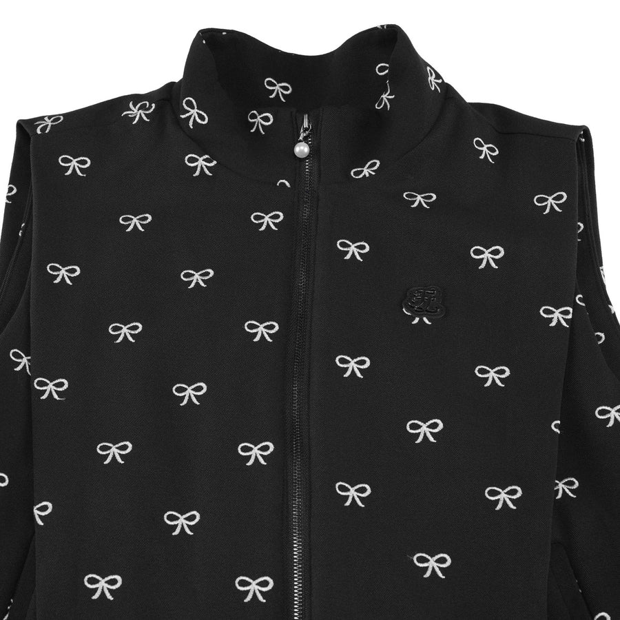 PIN-TUCK CROPPED VEST