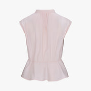 SHEER RIBBON T-SHIRT RUFFLED RIBBON VEST