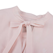 SHEER RIBBON T-SHIRT RUFFLED RIBBON VEST