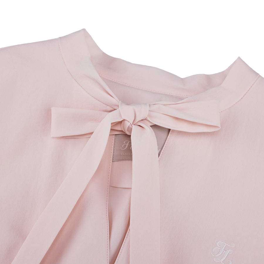 SHEER RIBBON T-SHIRT RUFFLED RIBBON VEST