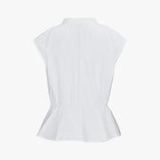 SHEER RIBBON T-SHIRT RUFFLED RIBBON VEST