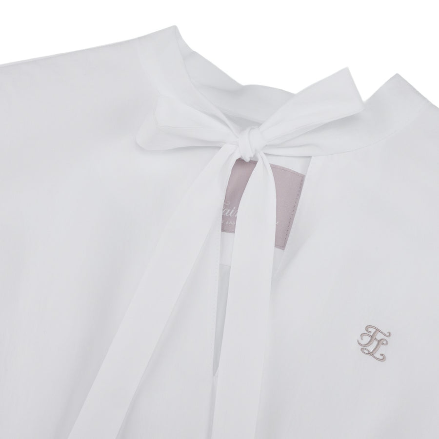 SHEER RIBBON T-SHIRT RUFFLED RIBBON VEST