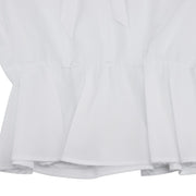 SHEER RIBBON T-SHIRT RUFFLED RIBBON VEST