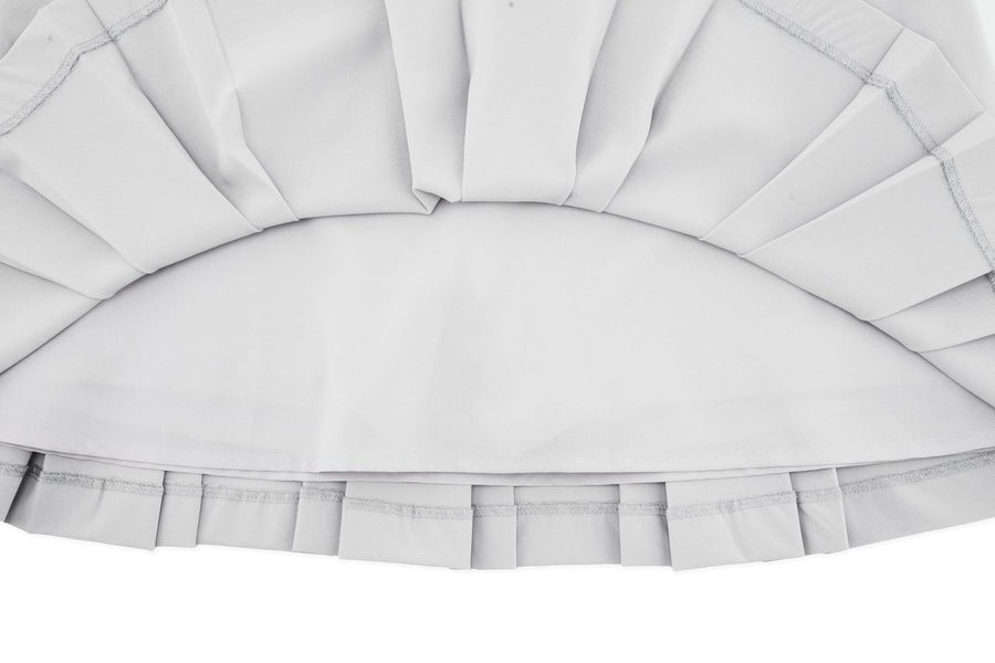 LOGO SNAP PLEATED SKIRT