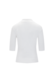 OPEN COLLAR KNIT