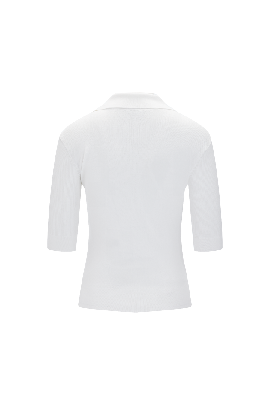 OPEN COLLAR KNIT