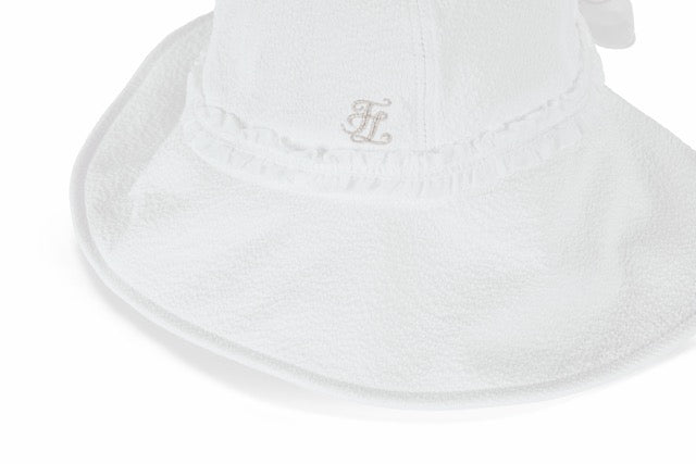 SEERSUCKER BONNET HAT