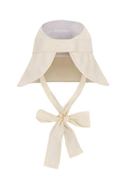 WIDE-BRIMMED BONNET HAT