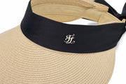 WIDE RAFFIA VISOR
