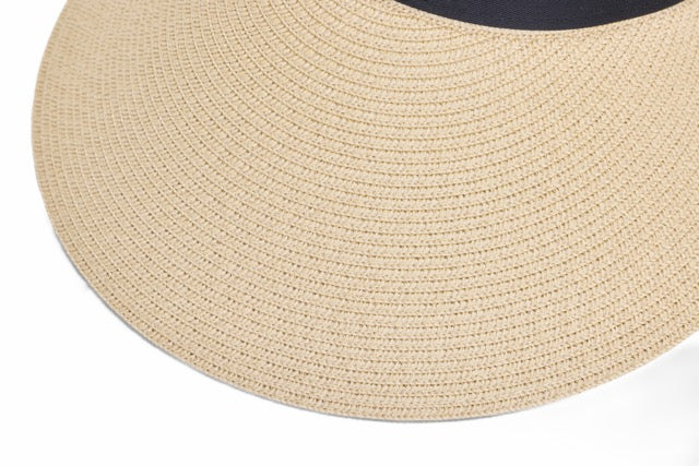 WIDE RAFFIA VISOR