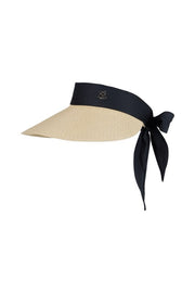 WIDE RAFFIA VISOR