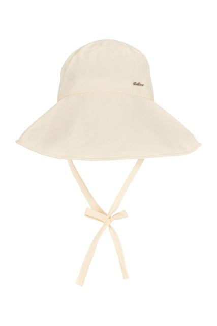 RIBBON WIDE-BRIMMED SUN HAT