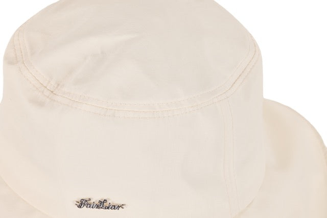 RIBBON WIDE-BRIMMED SUN HAT