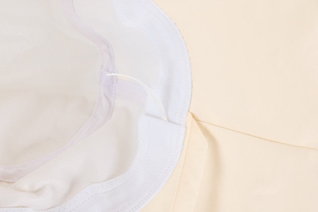RIBBON WIDE-BRIMMED SUN HAT