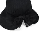 MESH BIG RIBBON BONNET HAT