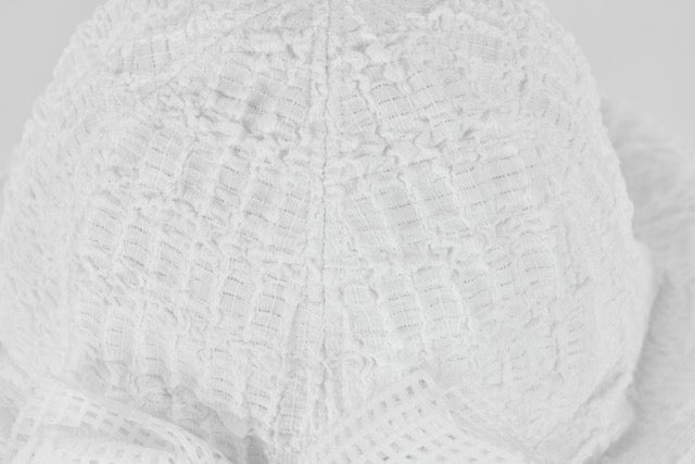 MESH BIG RIBBON BONNET HAT