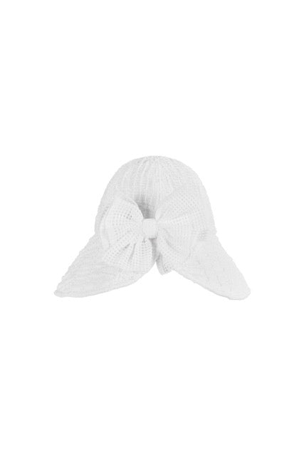 MESH BIG RIBBON BONNET HAT