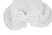 MESH BIG RIBBON BONNET HAT