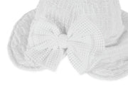 MESH BIG RIBBON BONNET HAT
