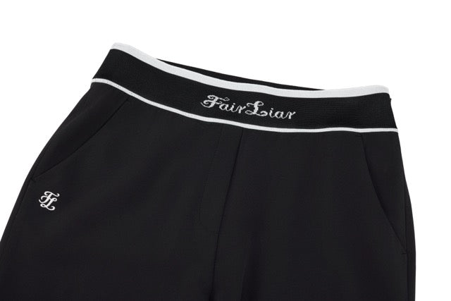 LOGO BANDED BOOTSCUT PANTS