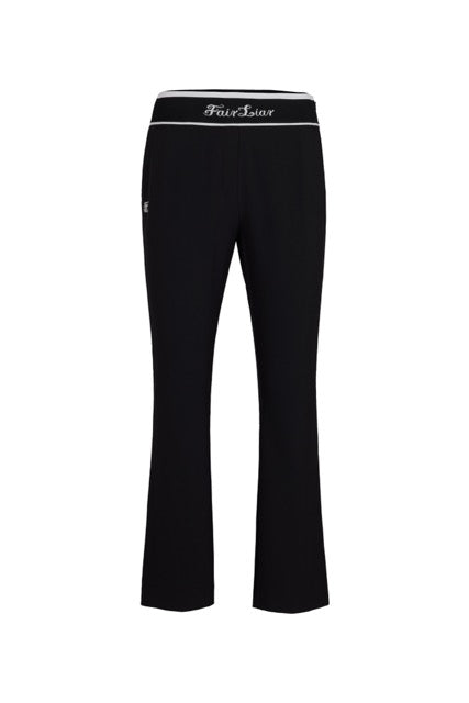 LOGO BANDED BOOTSCUT PANTS