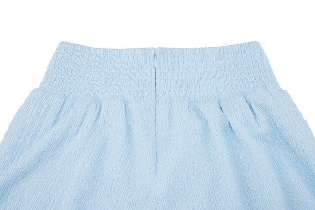 SEERSUCKER SMOKE BAND SKIRT
