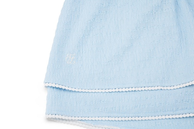 SEERSUCKER SMOKE BAND SKIRT