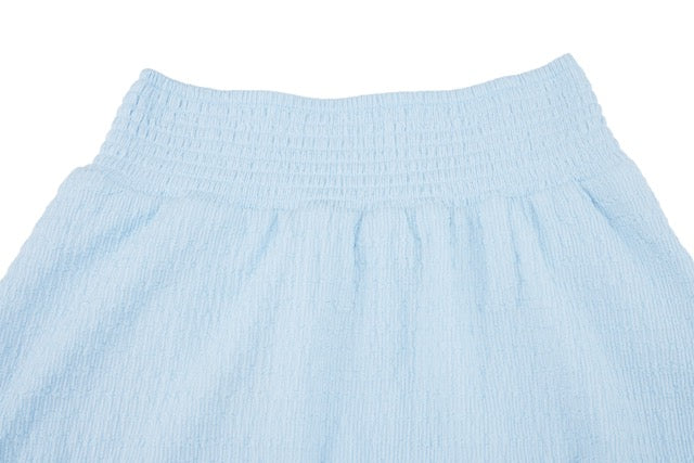 SEERSUCKER SMOKE BAND SKIRT