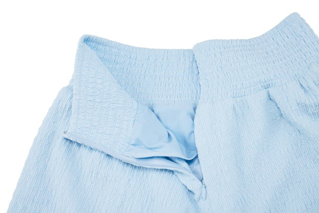 SEERSUCKER SMOKE BAND SKIRT