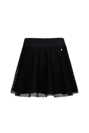 MESH DOUBLE FLARE SKIRT