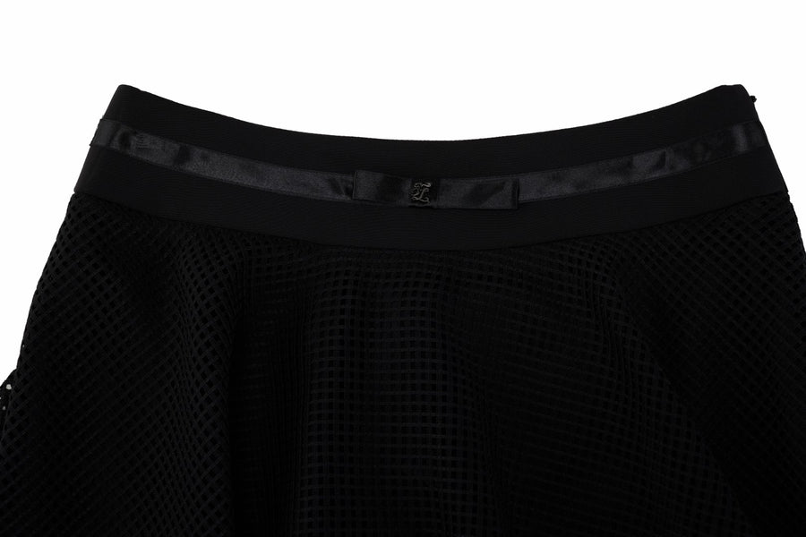 MESH DOUBLE FLARE SKIRT