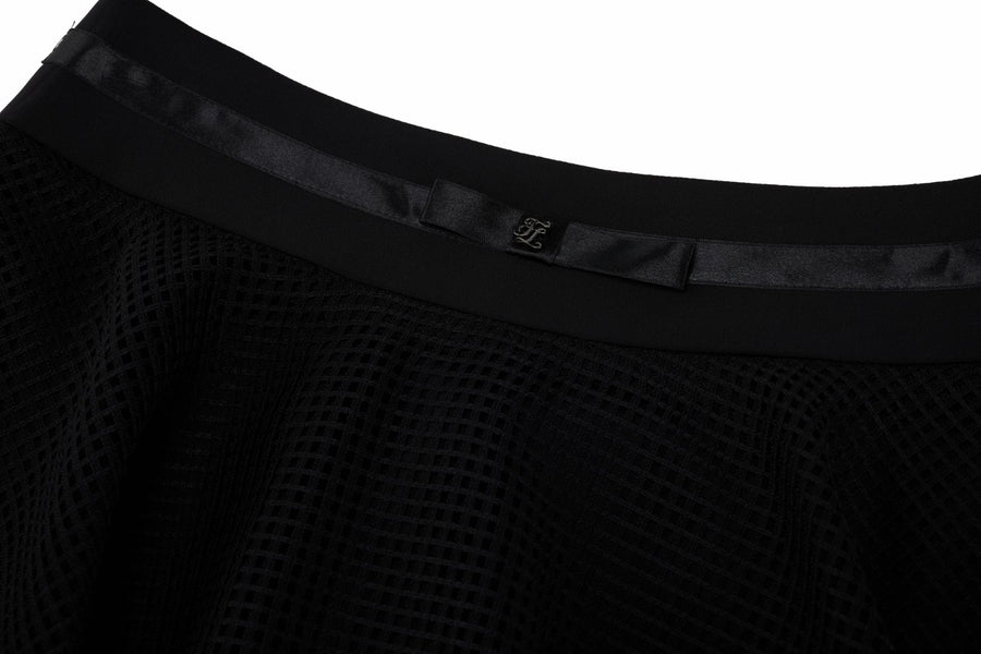 MESH DOUBLE FLARE SKIRT