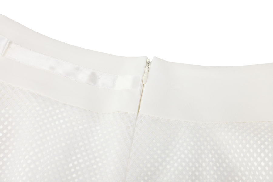 MESH DOUBLE FLARE SKIRT