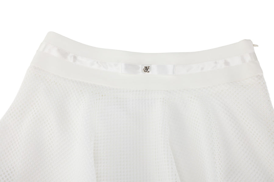 MESH DOUBLE FLARE SKIRT