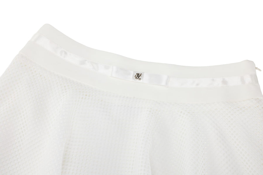 MESH DOUBLE FLARE SKIRT