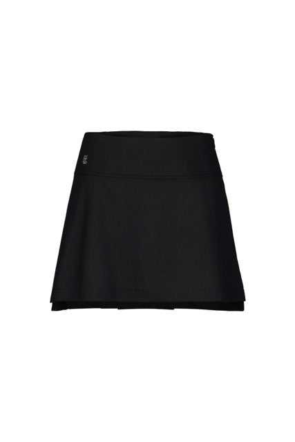 RIB BACK PLEATED SKIRT
