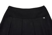RIB BACK PLEATED SKIRT