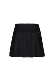 RIB BACK PLEATED SKIRT