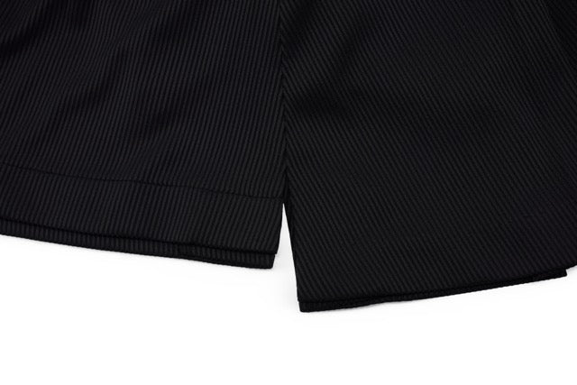 RIB BACK PLEATED SKIRT