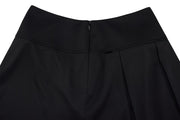 RIB BACK PLEATED SKIRT