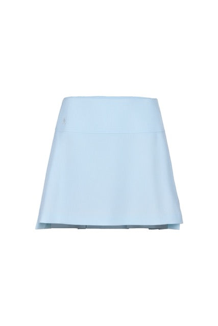 RIB BACK PLEATED SKIRT