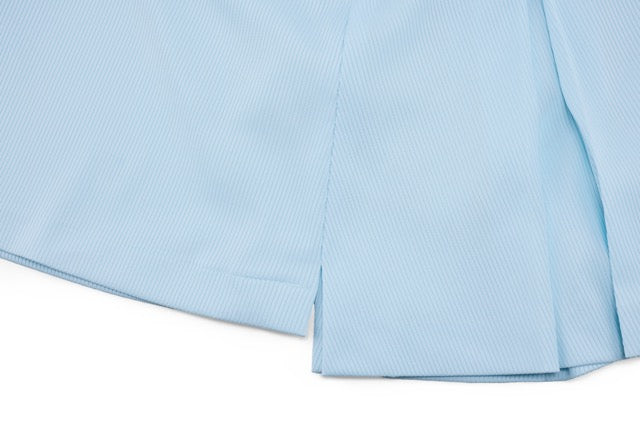 RIB BACK PLEATED SKIRT