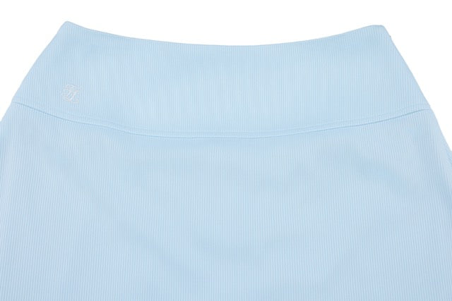 RIB BACK PLEATED SKIRT