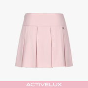 RIB BACK PLEATED SKIRT