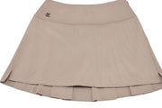RIB BACK PLEATED SKIRT