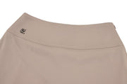 RIB BACK PLEATED SKIRT