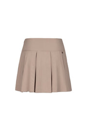 RIB BACK PLEATED SKIRT